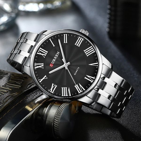 Curren 8422 Silver-Black 1008-0337 фото