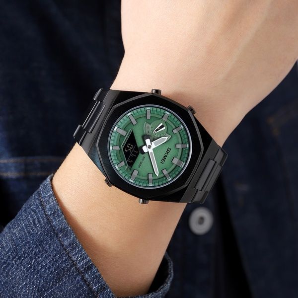 Skmei 1816BKGNBK Black Green-Black 1080-1916 фото