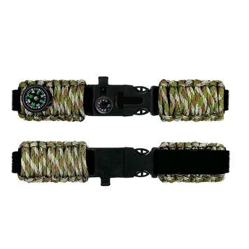 Ремінець паракордовий багатофункціональний Camo Green New 1051-0633 фото