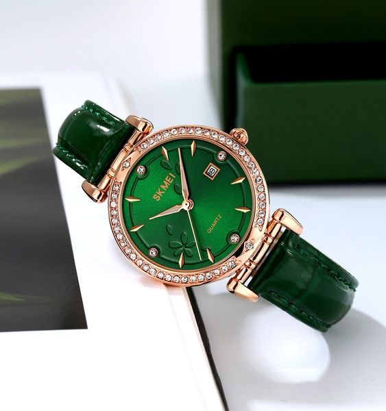 Skmei 2169RGGN Rose Gold-Green 1080-2879 фото