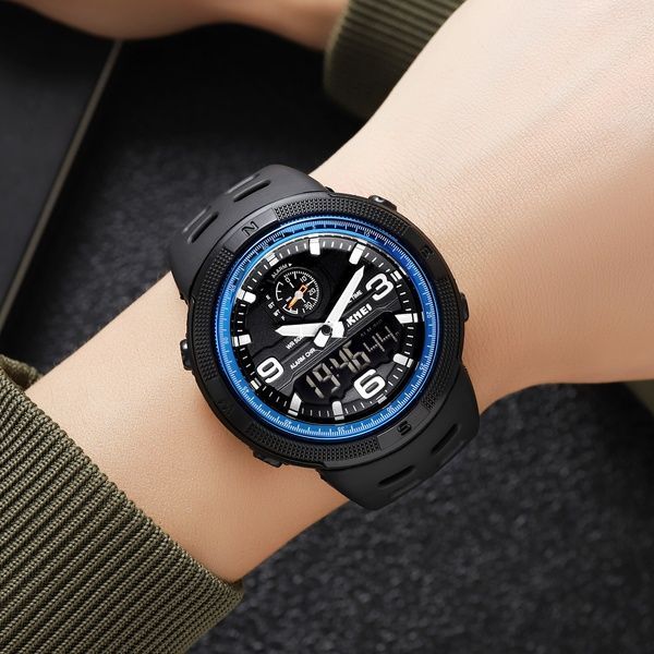Skmei 1655BUBK Black-Blue SALE 1080-2291 фото