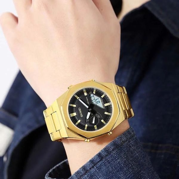 Skmei 1816GDWT Gold-White 1080-1918 фото