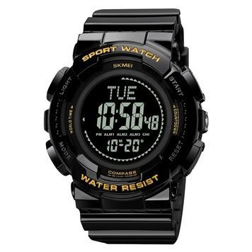 Skmei 2077BKGD Black Gold+Compass 1080-2036 фото