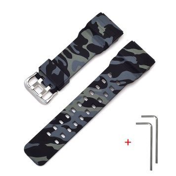 Ремінець для Casio G-Shock GG-1000/GWG-100/GSG-100 Camo Black SI 1051-0895 фото