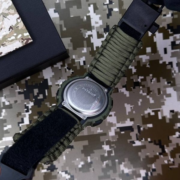 Patriot 005 Тризуб золото Army Green Паракордовий ремінець Army Green + Коробка. 1201-0431 фото