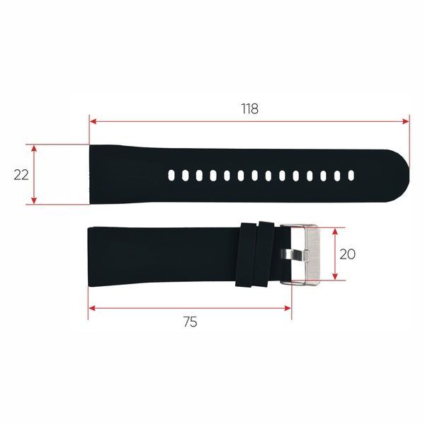 Ремінець для смарт годинника Modfit Business Black 1051-0785 фото