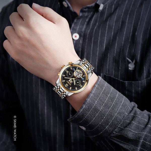 Skmei M029TGDBK Gold-Silver-Black 1080-1920 фото