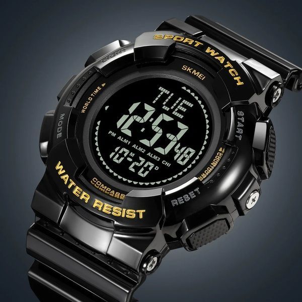 Skmei 2077BKGD Black Gold+Compass 1080-2036 фото