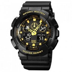 Skmei 1832BKGD black/gold 1080-0919 фото