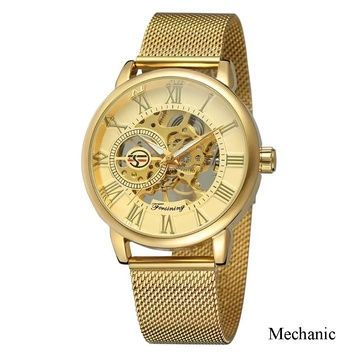 Forsining 8099M Gold-Gold Mesh 1059-0201 фото