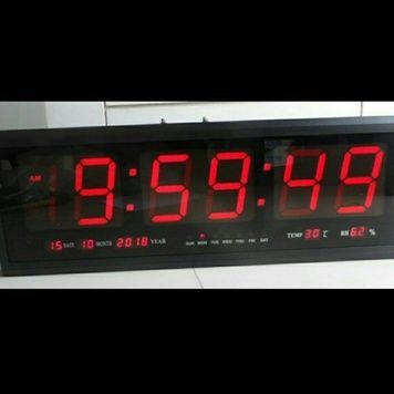 Настінний годинник Led з підсвіткою HG- 2368, Електронний годинник 6НЧ/2368 фото