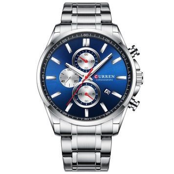 Curren 8368 Silver-Blue-Silver 1008-0306 фото