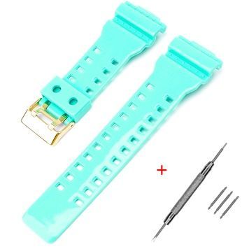 Ремінець для Casio G-Shock GA-100/110/120 Light Green-Glossy GD 1051-1174 фото
