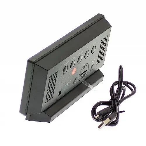 Електронний настільний LED годинник від USB VST-897 6DS/897-4 фото