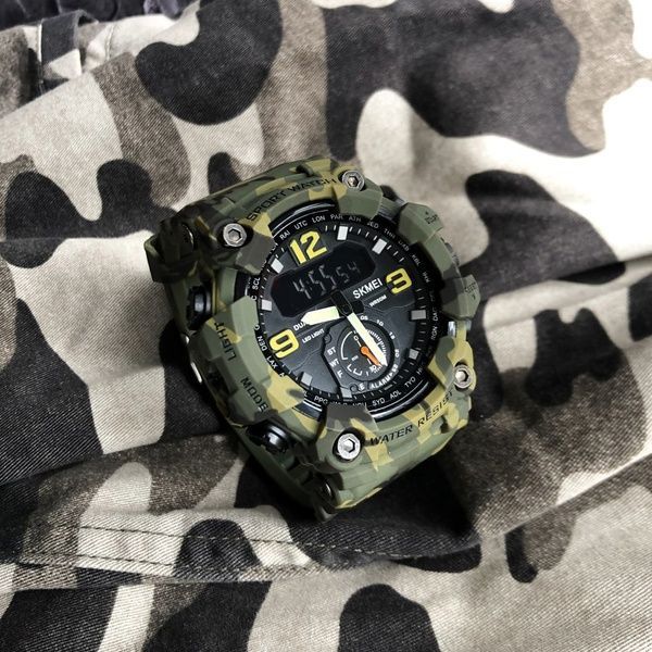 Skmei 1637CMGN Camo Green. 1080-0846 фото