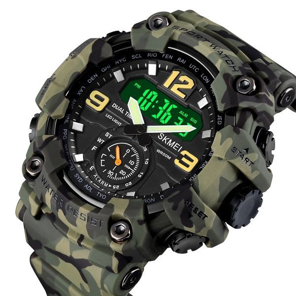 Skmei 1637CMGN Camo Green. 1080-0846 фото