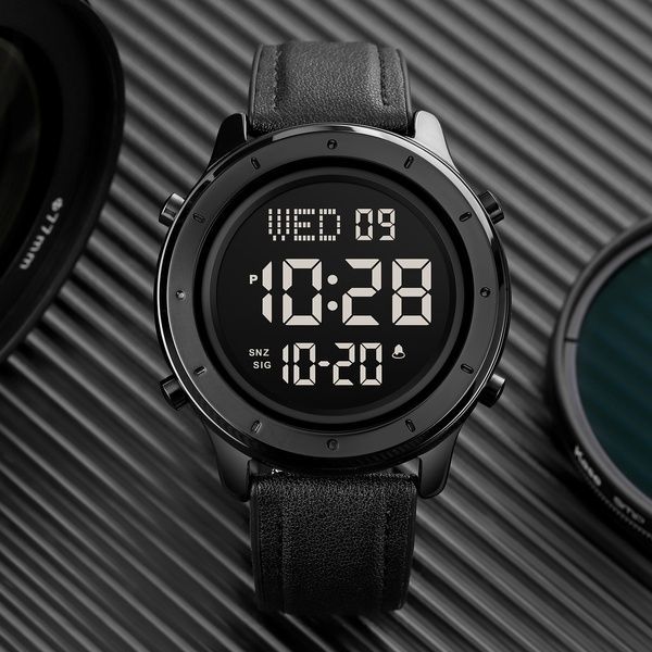 Skmei 1864LBKBK Black-Black Leather SALE 1080-1236 фото