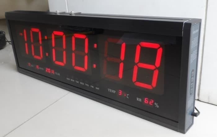 Настінний годинник Led з підсвіткою HG- 2368, Електронний годинник 6НЧ/2368 фото