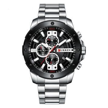 Curren 8336 Silver-Black 1008-0254 фото