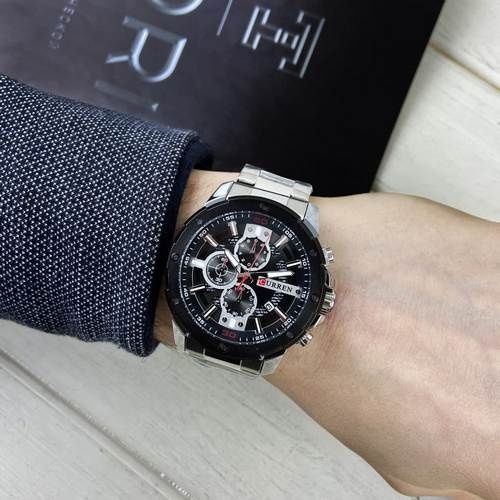 Curren 8336 Silver-Black 1008-0254 фото