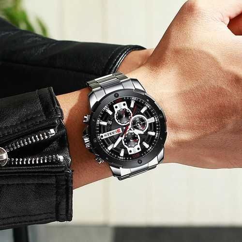 Curren 8336 Silver-Black 1008-0254 фото