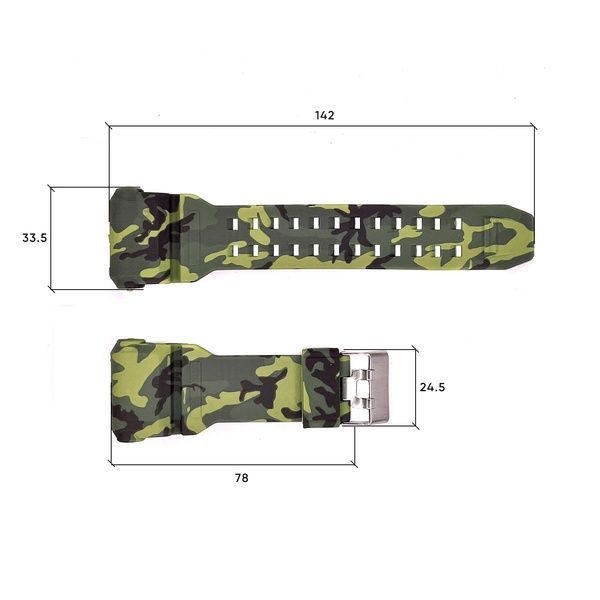 Ремінець для годинника Skmei 1968CMGN Camo Green 1051-0536 фото