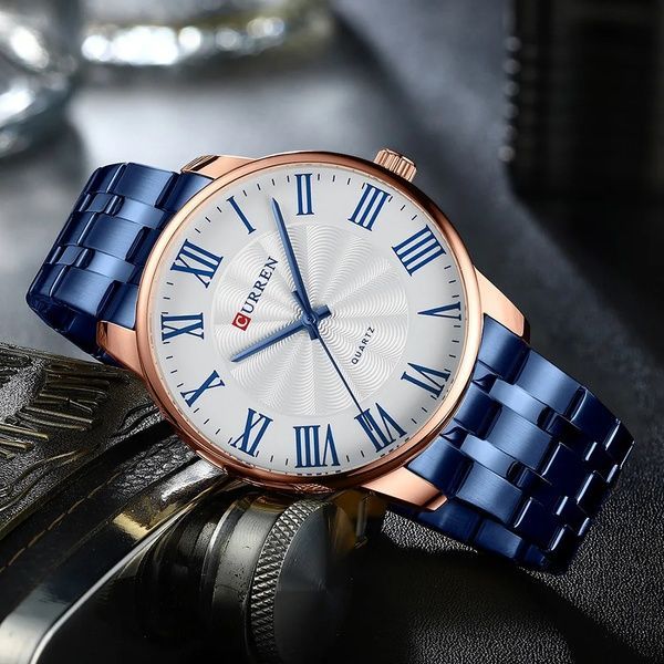 Curren 8422 Blue-Gold-White 1008-0340 фото