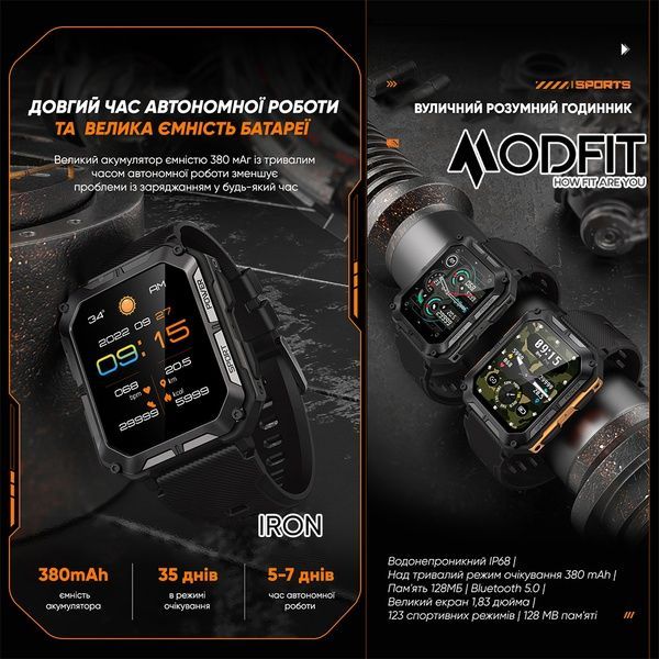 Modfit Iron All Black 1077-0221 фото