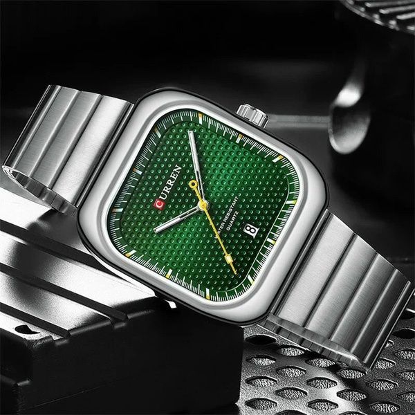 Curren 8460 Silver-Green 1008-0452 фото