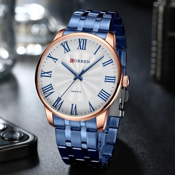 Curren 8422 Blue-Gold-White 1008-0340 фото