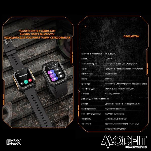 Modfit Iron All Black 1077-0221 фото