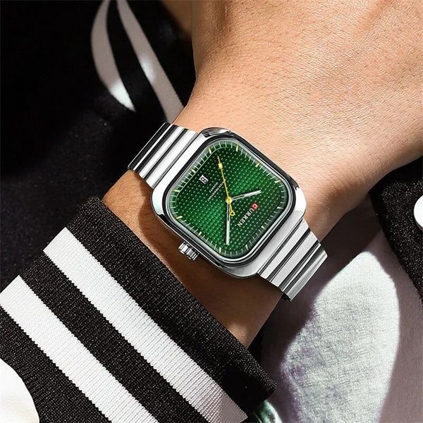 Curren 8460 Silver-Green 1008-0452 фото