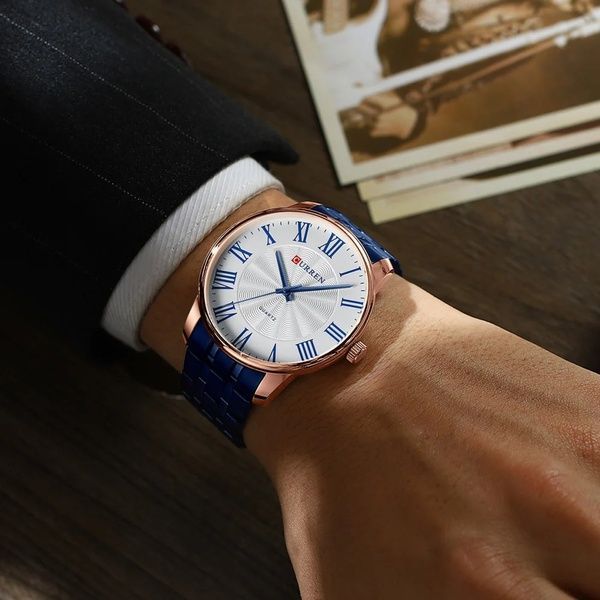 Curren 8422 Blue-Gold-White 1008-0340 фото