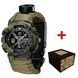 Patriot 005 Тризуб золото Camo Green Паракордовий ремінець Army Green + Коробка. 1201-0428 фото 1