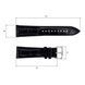 Шкіряний ремінець Premium 18х16 мм. Black 1051-0641 фото 3