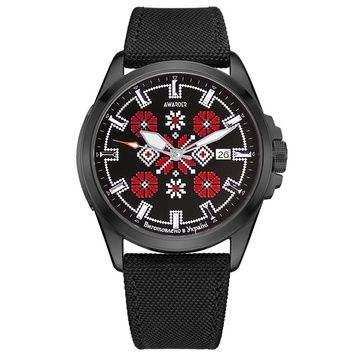 Awarder Embroidery Black-Red Black Automatic 10ATM 1202-0008 фото
