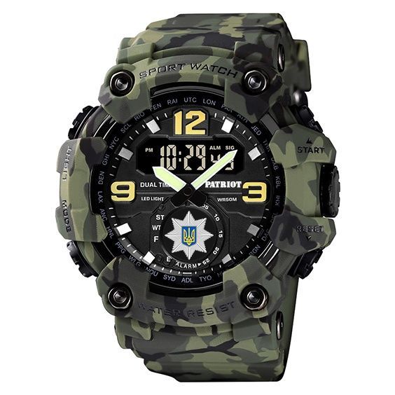 Patriot 004CMGRPO Поліція Зелений камуфляж + Коробка 1201-0125 фото