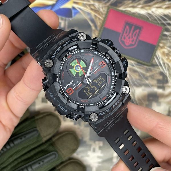 Patriot 001RDDPS ДПС Чорні з червоним + Коробка. 1201-0016 фото