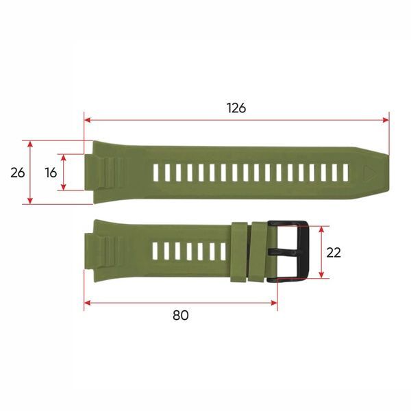Ремінець для смарт годинника Modfit Armor Army Green 1051-0706 фото