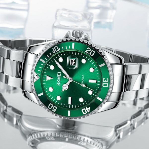 Skmei 1779SIGN Silver-Green STOPPED 1080-1019 фото