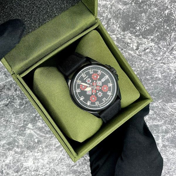 Awarder Embroidery Black-Red Black Automatic 10ATM 1202-0008 фото