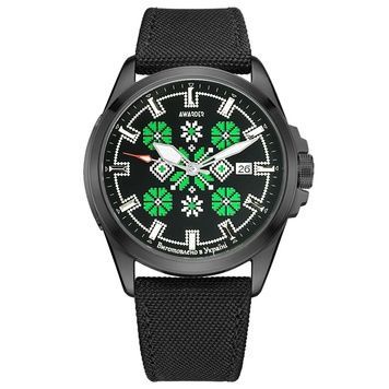 Awarder Embroidery Black-Green Black Automatic 10ATM 1202-0010 фото