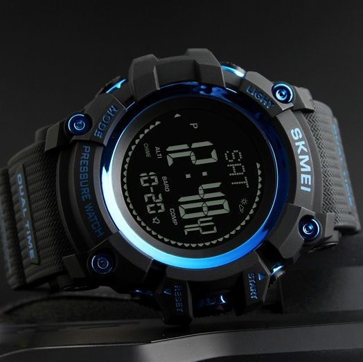 Skmei 1358 Black-Blue Smart Watch Compass SALE 1080-0956 фото