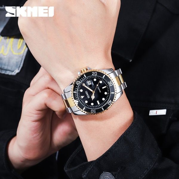 Skmei 1779TGDBK Silver-Gold-Black 1080-1018 фото