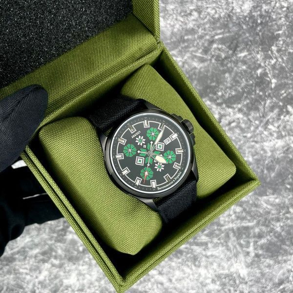 Awarder Embroidery Black-Green Black Automatic 10ATM 1202-0010 фото