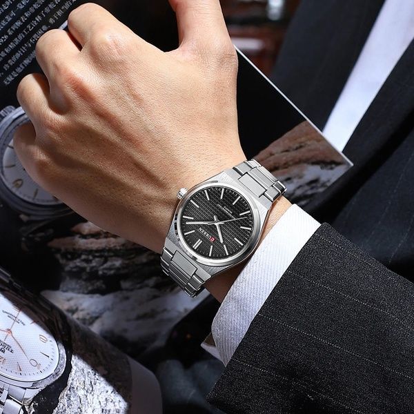 Curren 8439 Silver-Black 1008-0392 фото