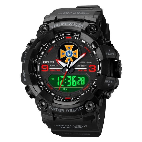 Patriot 001RDDSNS ДСНС Чорні з червоним + Коробка. 1201-0004 фото