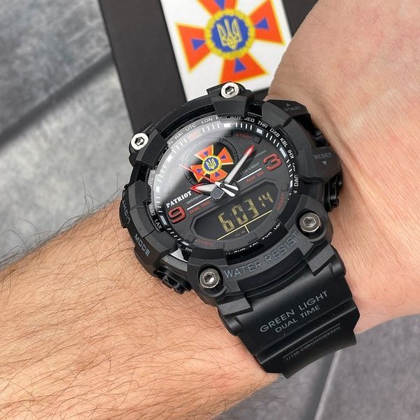 Patriot 001RDDSNS ДСНС Чорні з червоним + Коробка. 1201-0004 фото