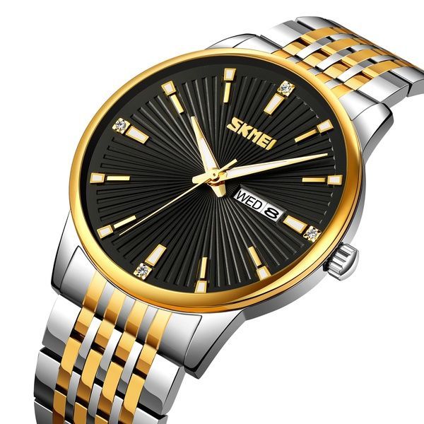 Skmei 9323TGDBK Silver/Gold-Black 1080-2357 фото