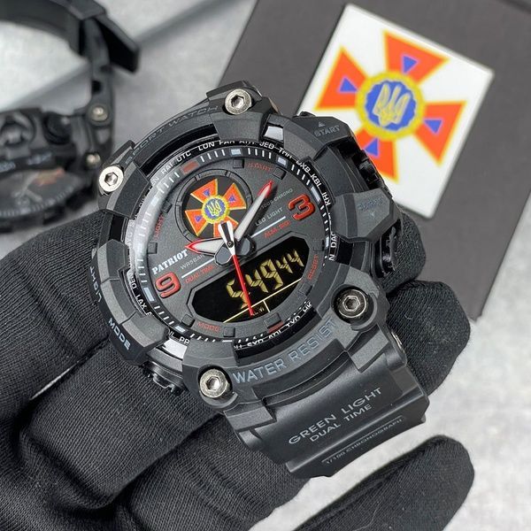 Patriot 001RDDSNS ДСНС Чорні з червоним + Коробка. 1201-0004 фото